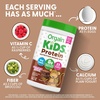 image:imageOrgain Kids Dairy Protein Powder Shake Mix Vanilla Bean Ice Cream  8g GrassFed Dairy Protein 4g Fiber 22 Vitamins amp Minerals Gluten Free No Soy Ingredients Adds Nutrients to Kids Snacks 1lbChocolate Brownie