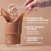 image:imageOrgain Kids Dairy Protein Powder Shake Mix Vanilla Bean Ice Cream  8g GrassFed Dairy Protein 4g Fiber 22 Vitamins amp Minerals Gluten Free No Soy Ingredients Adds Nutrients to Kids Snacks 1lbChocolate Brownie