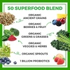 image:imageOrgain Organic Greens Powder  50 Superfoods Berry  1 Billion Probiotics for Digestive Health Antioxidants Vegan PlantBased GlutenFree NonGMO Green Juice amp Smoothie Drink Mix  062lbBerry