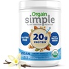 image:imageOrgain Organic Simple Vegan Protein Powder Vanilla  20g Plant Based Protein Made with less Ingredients No Artificial Sweeteners Gluten Free No Dairy or Lactose 125 lb Packaging May VaryVanilla
