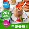 image:imageOrgain Organic Simple Vegan Protein Powder Vanilla  20g Plant Based Protein Made with less Ingredients No Artificial Sweeteners Gluten Free No Dairy or Lactose 125 lb Packaging May VaryChocolate