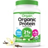 image:imageOrgain Organic Vegan Protein Powder Cookies amp Cream  21g Plant Based Protein 7g Prebiotic Fiber Low Net Carb No Lactose Ingredients No Added Sugar NonGMO For Shakes amp Smoothies 203 lbVanilla