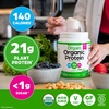 image:imageOrgain Organic Vegan Protein Powder Cookies amp Cream  21g Plant Based Protein 7g Prebiotic Fiber Low Net Carb No Lactose Ingredients No Added Sugar NonGMO For Shakes amp Smoothies 203 lbNatural Unsweetened
