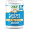 image:imageOrgain Hydrolyzed Collagen Peptides  Prebiotic amp Probiotics Powder for Women amp Men 20g Grass Fed Collagen 1 Billion CFU  Supports Digestive Hair Skin amp Joint Health NonGMO Type I amp III 1lb
