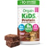 image:imageOrgain Kids Dairy Protein Powder Shake Mix Vanilla Bean Ice Cream  8g GrassFed Dairy Protein 4g Fiber 22 Vitamins amp Minerals Gluten Free No Soy Ingredients Adds Nutrients to Kids Snacks 1lbChocolate Brownie