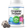 image:imageOrgain Organic Vegan Protein Powder Cookies amp Cream  21g Plant Based Protein 7g Prebiotic Fiber Low Net Carb No Lactose Ingredients No Added Sugar NonGMO For Shakes amp Smoothies 203 lbCookies  Cream
