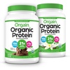 image:imageOrgain Organic Vegan Protein Powder Cookies amp Cream  21g Plant Based Protein 7g Prebiotic Fiber Low Net Carb No Lactose Ingredients No Added Sugar NonGMO For Shakes amp Smoothies 203 lbChocolate  Vanilla Bundle