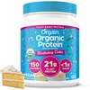 image:imageOrgain Organic Vegan Protein Powder Cookies amp Cream  21g Plant Based Protein 7g Prebiotic Fiber Low Net Carb No Lactose Ingredients No Added Sugar NonGMO For Shakes amp Smoothies 203 lbBirthday Cake