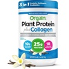 image:imageOrgain Protein Powder  Collagen Vanilla Bean  25g of Protein 10g Collagen Peptides Type I amp III 1B CFU Probiotics Supports Hair Skin Nail Joint amp Gut Health Gluten Free  16lbVanilla