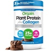 image:imageOrgain Protein Powder  Collagen Vanilla Bean  25g of Protein 10g Collagen Peptides Type I amp III 1B CFU Probiotics Supports Hair Skin Nail Joint amp Gut Health Gluten Free  16lbCreamy Chocolate Fudge