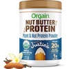 image:imageOrgain X Justins  Organic Vegan Nut Butter Protein Powder Chocolate Peanut Butter 20g Plant Protein 1g Sugar Gluten Free No Dairy Soy Ingredients or Artificial Flavors 117 lbVanilla Almond Butter