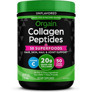 image:imageOrgain Hydrolyzed Collagen Peptides Powder For Women amp Men 20g Grass Fed Collagen Unflavored  Hair Skin Nail amp Joint Support Supplement Paleo amp Keto NonGMO Type I and III 1lbCollagen  Superfoods