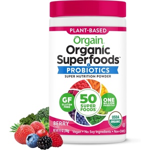 image:imageOrgain Organic Greens Powder  50 Superfoods Berry  1 Billion Probiotics for Digestive Health Antioxidants Vegan PlantBased GlutenFree NonGMO Green Juice amp Smoothie Drink Mix  062lbBerry
