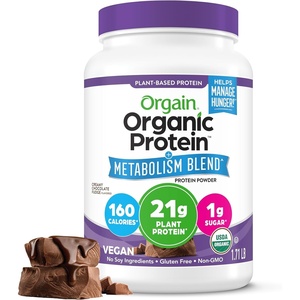 image:imageOrgain Organic Protein  Metabolism Blend Powder Vanilla Bean  21g Plant Protein 5g Prebiotic Fiber No Lactose Ingredients Low Sugar NonGMO for Shakes amp Smoothies 171 lbChocolate Fudge
