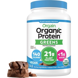 image:imageOrgain Organic Vegan Protein Powder  Greens Creamy Chocolate Fudge  21g Plant Based Protein Gluten Free Dairy amp Lactose Free Soy Free No Sugar Added Iron amp Prebiotics for Gut Health  194lbCreamy Chocolate Fudge