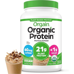 image:imageOrgain Organic Vegan Protein Powder Cookies amp Cream  21g Plant Based Protein 7g Prebiotic Fiber Low Net Carb No Lactose Ingredients No Added Sugar NonGMO For Shakes amp Smoothies 203 lbIced Coffee