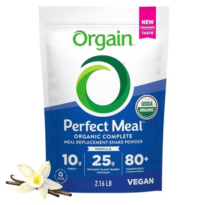 image:imageOrgain Perfect Meal Organic Vegan Meal Replacement Protein Powder Vanilla  25g Plant Based Protein 80 Superfoods 1B Probiotics amp 10g Fiber Adaptogens amp Ashwagandha  216lbVanilla