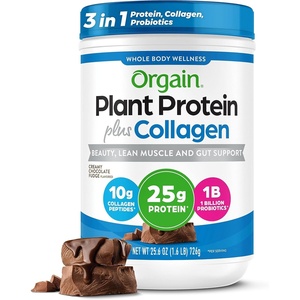 image:imageOrgain Protein Powder  Collagen Vanilla Bean  25g of Protein 10g Collagen Peptides Type I amp III 1B CFU Probiotics Supports Hair Skin Nail Joint amp Gut Health Gluten Free  16lbCreamy Chocolate Fudge