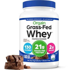 image:imageOrgain Whey Protein Powder Vanilla Bean 21g Grass Fed Dairy Protein 5g BCAAs 3g Prebiotic Fiber 2g Sugar No Added Hormones Gluten Free Kosher for Shakes amp Smoothies 182 lbCreamy Chocolate Fudge