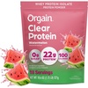 image:imageOrgain Clear Whey Isolate Protein Powder Tropical Punch 22g Protein 0g Sugar Suitable for Lactose Intolerance No Artificial Color No AntiFoaming Agent No Soy Ingredients 184oz 18 ServingsWatermelon