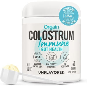 image:imageOrgain Bovine Colostrum Powder Immune Support  Gut Health Gluten Free No Additives Sourced in the US Calf First Promise iGen Certified Unflavored Dissolves Easily 42 oz 60 Servings