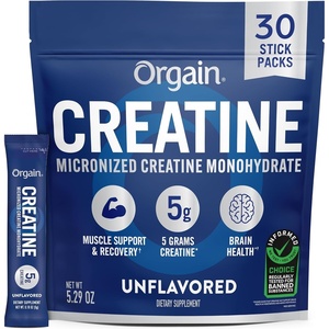 image:imageOrgain Creatine Monohydrate Micronized Powder 100 Servings Unflavored Supports Muscle Growth Post Workout Recovery and Brain Health No Artificial Additives for Men amp Women Packaging May VaryTravel Packs