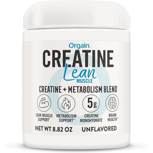 image:imageOrgain Micronized Creatine Monohydrate Lean Muscle Powder with Metabolism Blend Unflavored 50 Servings Supports Muscle Strength and Brain Health No Dairy or Soy Gluten Free Vegan