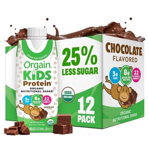 image:imageOrgain Organic Kids Nutritional Dairy Protein Shakes Fruity Cereal Healthy Kids Snacks 8g GrassFed Protein 3g Fiber 22 Vitamins amp Minerals No Soy Ingredients NonGMO 825 Fl Oz Pack of 12Chocolate