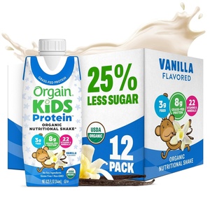image:imageOrgain Organic Kids Nutritional Dairy Protein Shakes Fruity Cereal Healthy Kids Snacks 8g GrassFed Protein 3g Fiber 22 Vitamins amp Minerals No Soy Ingredients NonGMO 825 Fl Oz Pack of 12Vanilla
