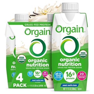 image:imageOrgain Organic Nutritional Protein Shake Iced Caf Mocha  16g Grass Fed Whey Protein Meal Replacement 20 Vitamins amp Minerals Fruits amp Vegetables Gluten Free NonGMO 11 Fl Oz 12 PackVanilla