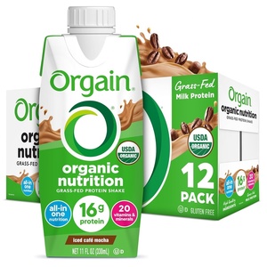 image:imageOrgain Organic Nutritional Protein Shake Iced Caf Mocha  16g Grass Fed Whey Protein Meal Replacement 20 Vitamins amp Minerals Fruits amp Vegetables Gluten Free NonGMO 11 Fl Oz 12 PackIced Caf Mocha