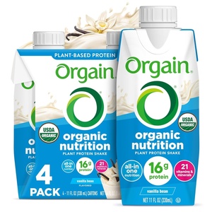image:imageOrgain Organic Nutritional Vegan Protein Shake Smooth Chocolate  16g Plant Based Protein Meal Replacement 22 Vitamins amp Minerals Fruits amp Vegetables Gluten Free NonGMO 11 Fl Oz Pack of 12Vanilla
