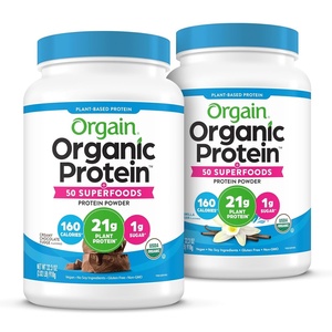 image:imageOrgain Organic Vegan Protein  50 Superfoods Powder Bundle  Creamy Chocolate Fudge amp Vanilla Bean 21g Plant Based Protein 202 lb Each